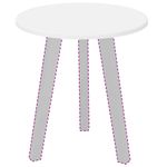 Casa si Gradina - Mobilier - Feronerie si accesorii mobila - Placa de masa Alb 40 x 40 x 1.5 cm Lemn compozit - Infinity.ro