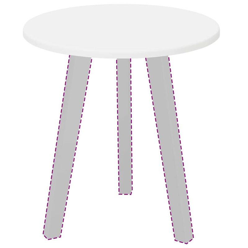 Casa si Gradina - Mobilier - Feronerie si accesorii mobila - Placa de masa Alb 40 x 40 x 1.5 cm Lemn compozit - Infinity.ro