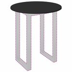 Casa si Gradina - Mobilier - Feronerie si accesorii mobila - Placa de masa Negru 60 x 60 x 1.5 cm Lemn compozit - Infinity.ro