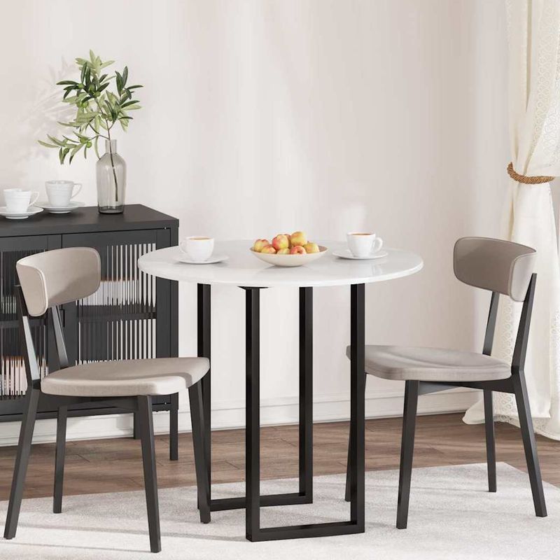 Casa si Gradina - Mobilier - Feronerie si accesorii mobila - Placa de masa Alb foarte lucios 80 x 80 x 1.5 cm Lemn compozit - Infinity.ro