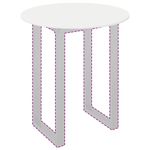 Casa si Gradina - Mobilier - Feronerie si accesorii mobila - Placa de masa Alb foarte lucios 80 x 80 x 1.5 cm Lemn compozit - Infinity.ro