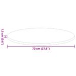 Casa si Gradina - Mobilier - Feronerie si accesorii mobila - Placa de masa Stejar afumat 70 x 70 x 1.5 cm Lemn compozit - Infinity.ro