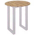 Casa si Gradina - Mobilier - Feronerie si accesorii mobila - Placa de masa stejar artizanal 80 x 80 x 1.5 cm Lemn compozit - Infinity.ro