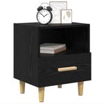 Casa si Gradina - Mobilier - Comode si corpuri - Noptiere - Noptiera cu sertar 2 pcs Stejar negru 40 x 35 x 47.5 cm - Infinity.ro