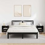 Casa si Gradina - Mobilier - Comode si corpuri - Noptiere - Noptiera cu sertar 2 pcs Stejar negru 40 x 35 x 47.5 cm - Infinity.ro