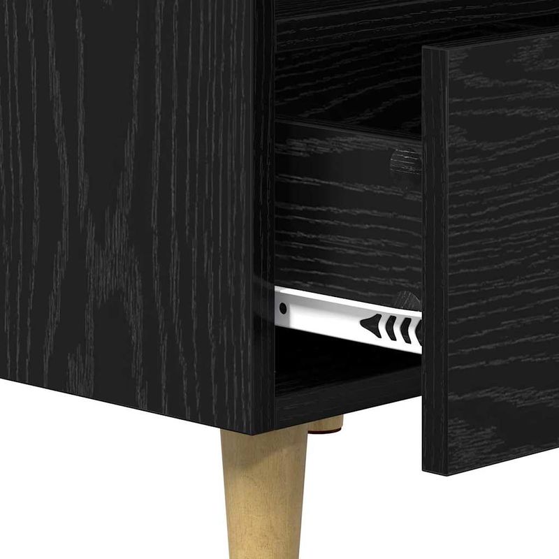 Casa si Gradina - Mobilier - Comode si corpuri - Noptiere - Noptiera cu sertar 2 pcs Stejar negru 40 x 35 x 47.5 cm - Infinity.ro