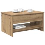 Casa si Gradina - Mobilier - Mese si birouri - Masute de cafea - Masa de cafea stejar artizanal 80 x 50.5 x 41.5 cm - Infinity.ro