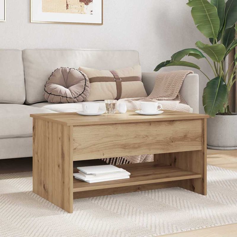 Casa si Gradina - Mobilier - Mese si birouri - Masute de cafea - Masa de cafea stejar artizanal 80 x 50.5 x 41.5 cm - Infinity.ro
