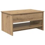 Casa si Gradina - Mobilier - Mese si birouri - Masute de cafea - Masa de cafea stejar artizanal 80 x 50.5 x 41.5 cm - Infinity.ro