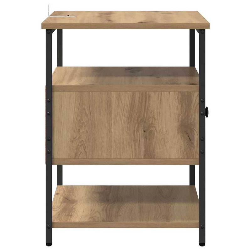 Casa si Gradina - Mobilier - Comode si corpuri - Noptiere - Noptiera stejar artizanal 40 x 42 x 56 cm Lemn compozit - Infinity.ro