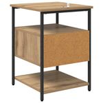 Casa si Gradina - Mobilier - Comode si corpuri - Noptiere - Noptiera stejar artizanal 40 x 42 x 56 cm Lemn compozit - Infinity.ro