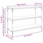 Casa si Gradina - Mobilier - Biblioteci si rafturi - Biblioteci - Dulap pentru carti Lemn vechi 100 x 33 x 71 cm Lemn compozit - Infinity.ro