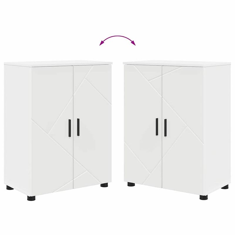 Casa si Gradina - Mobilier - Mobilier baie - Corpuri baie - Dulap de Baie cu raft cu usa Alb 60 x 35 x 80 cm Lemn compozit - Infinity.ro