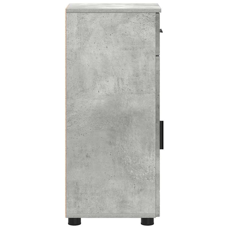 Casa si Gradina - Mobilier - Mobilier baie - Corpuri baie - Dulap de Baie cu sertar Gri beton 30 x 35 x 80 cm Lemn compozit - Infinity.ro