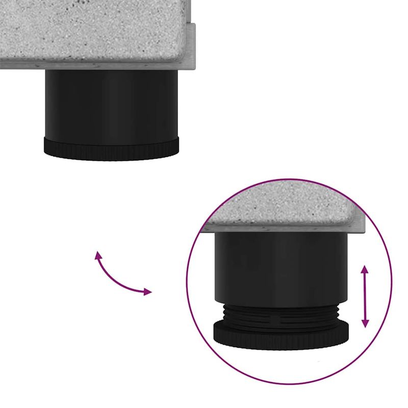 Casa si Gradina - Mobilier - Mobilier baie - Corpuri baie - Dulap de Baie cu sertar Gri beton 30 x 35 x 80 cm Lemn compozit - Infinity.ro