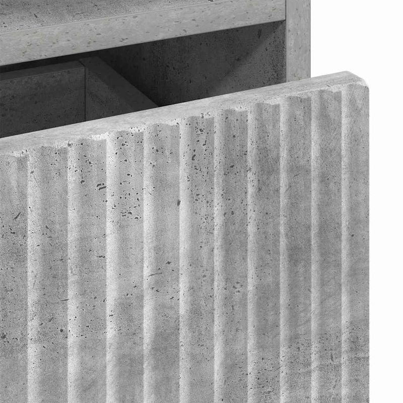 Casa si Gradina - Mobilier - Mobilier baie - Corpuri baie - Dulap de baie inalt Gri beton 31.5 x 33 x 190 cm Lemn compozit - Infinity.ro