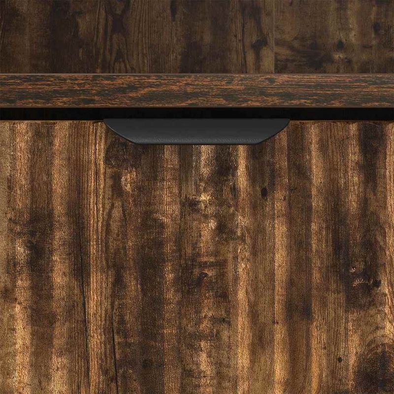 Casa si Gradina - Mobilier - Mobilier baie - Corpuri baie - Dulap de baie inalt cu sertar Stejar afumat 31.5 x 33 x 190 cm - Infinity.ro