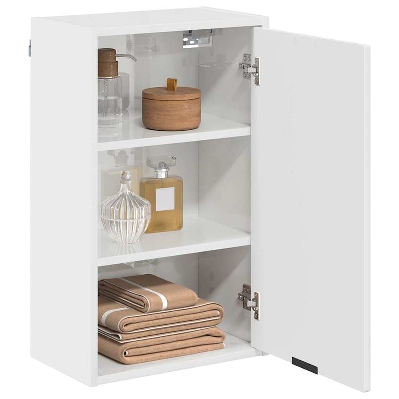 Casa si Gradina - Mobilier - Mobilier baie - Corpuri baie - Dulap de Baie Alb foarte lucios 39 x 23.5 x 65 cm Lemn compozit - Infinity.ro