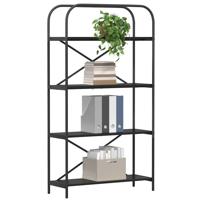Casa si Gradina - Mobilier - Biblioteci si rafturi - Biblioteci - Raft pentru carti Stejar negru 80 x 30 x 146 cm Lemn compozit - Infinity.ro