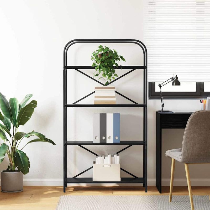 Casa si Gradina - Mobilier - Biblioteci si rafturi - Biblioteci - Raft pentru carti Stejar negru 80 x 30 x 146 cm Lemn compozit - Infinity.ro