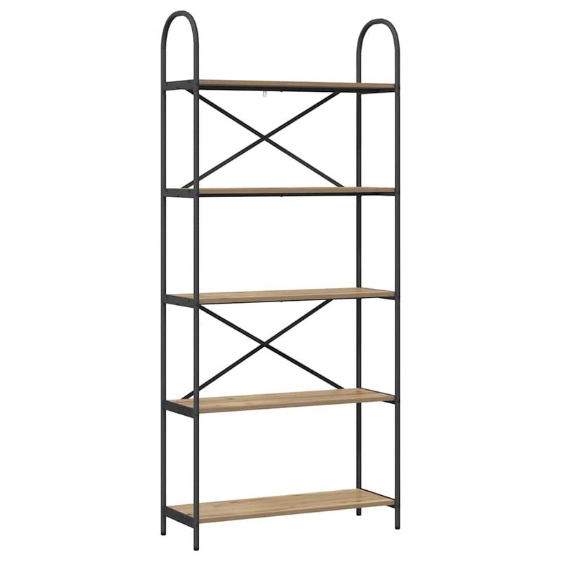 Casa si Gradina - Mobilier - Biblioteci si rafturi - Biblioteci - Raft pentru carti stejar artizanal 80 x 30 x 183 cm - Infinity.ro