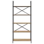 Casa si Gradina - Mobilier - Biblioteci si rafturi - Biblioteci - Raft pentru carti stejar artizanal 80 x 30 x 183 cm - Infinity.ro