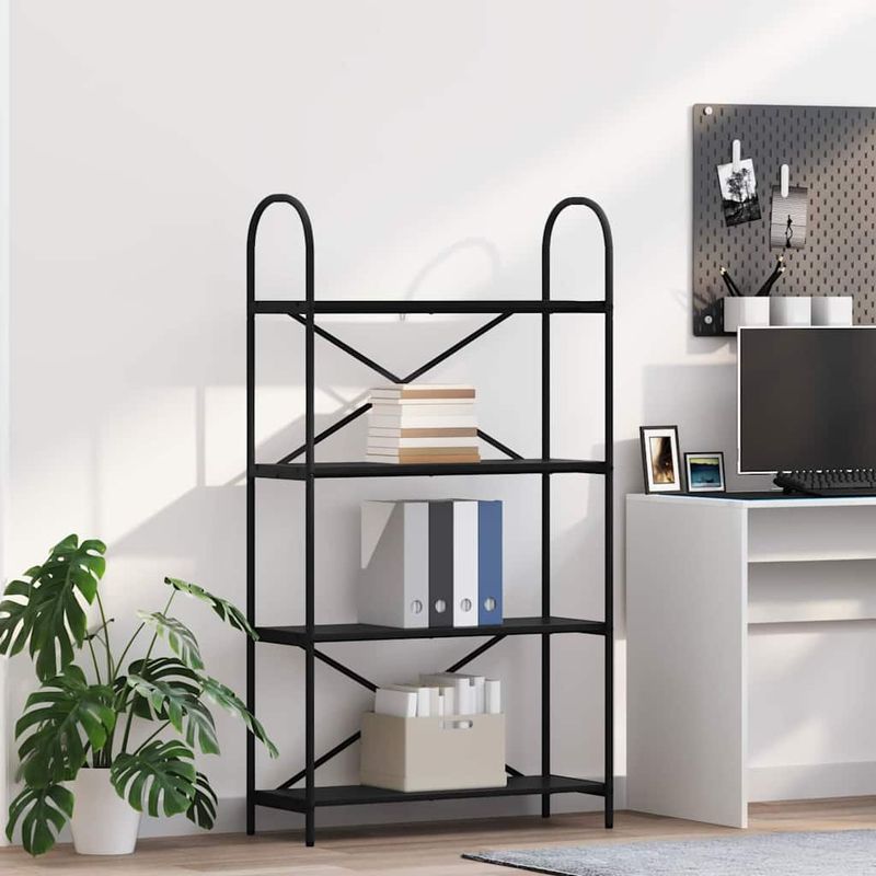 Casa si Gradina - Mobilier - Biblioteci si rafturi - Biblioteci - Raft pentru carti Stejar negru 80 x 30 x 146 cm Lemn compozit - Infinity.ro