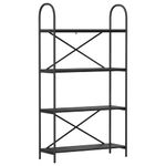 Casa si Gradina - Mobilier - Biblioteci si rafturi - Biblioteci - Raft pentru carti Stejar negru 80 x 30 x 146 cm Lemn compozit - Infinity.ro
