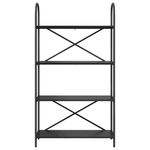 Casa si Gradina - Mobilier - Biblioteci si rafturi - Biblioteci - Raft pentru carti Stejar negru 80 x 30 x 146 cm Lemn compozit - Infinity.ro