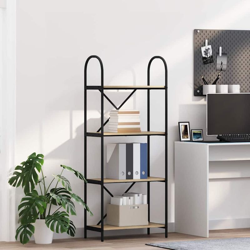 Casa si Gradina - Mobilier - Biblioteci si rafturi - Biblioteci - Raft pentru carti Stejar sonoma 60 x 30 x 146 cm Lemn compozit - Infinity.ro