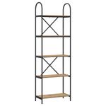 Casa si Gradina - Mobilier - Biblioteci si rafturi - Biblioteci - Raft pentru carti stejar artizanal 60 x 30 x 183 cm - Infinity.ro