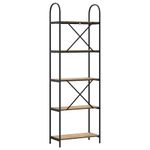 Casa si Gradina - Mobilier - Biblioteci si rafturi - Biblioteci - Raft pentru carti stejar artizanal 60 x 30 x 183 cm - Infinity.ro