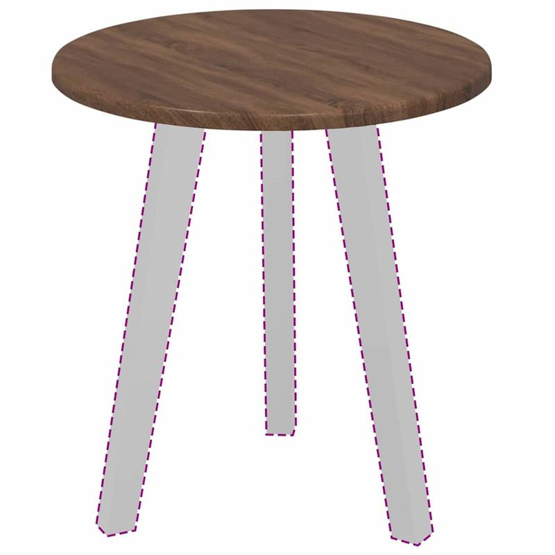 Casa si Gradina - Mobilier - Feronerie si accesorii mobila - Placa de masa Stejar brun 40 x 40 x 1.5 cm Lemn compozit - Infinity.ro