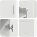 Casa si Gradina - Mobilier - Seturi de mobilier - Seturi living - Bufet cu raft cu usa Alb 55.5 x 29 x 100 cm Lemn compozit - Infinity.ro