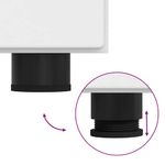 Casa si Gradina - Mobilier - Seturi de mobilier - Seturi living - Bufet cu raft cu usa Alb 55.5 x 29 x 100 cm Lemn compozit - Infinity.ro