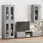 Casa si Gradina - Mobilier - Seturi de mobilier - Seturi living - Cabinet suspendat sonoma gri 55 x 29 x 100 cm Lemn compozit - Infinity.ro