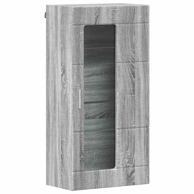 Casa si Gradina - Mobilier - Seturi de mobilier - Seturi living - Cabinet suspendat sonoma gri 55 x 29 x 100 cm Lemn compozit - Infinity.ro