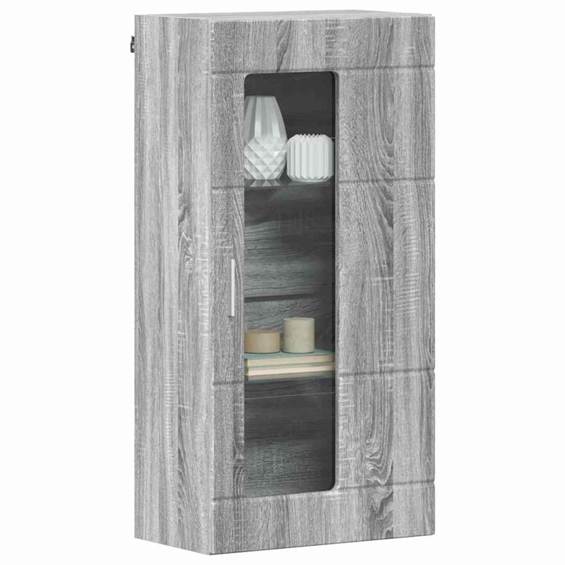 Casa si Gradina - Mobilier - Seturi de mobilier - Seturi living - Cabinet suspendat sonoma gri 55 x 29 x 100 cm Lemn compozit - Infinity.ro