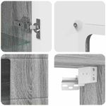 Casa si Gradina - Mobilier - Seturi de mobilier - Seturi living - Cabinet suspendat sonoma gri 55 x 29 x 100 cm Lemn compozit - Infinity.ro