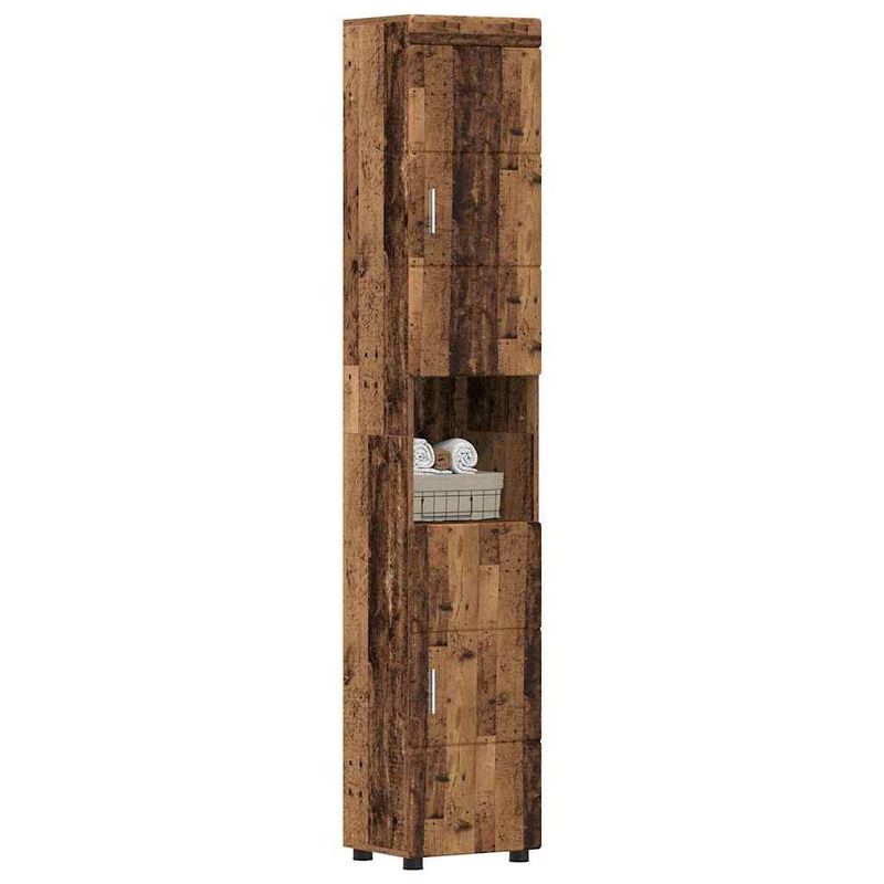 Casa si Gradina - Mobilier - Mobilier baie - Corpuri baie - Dulap de Baie TULUM Lemn vechi 37 x 31.5 x 203 cm Lemn compozit - Infinity.ro