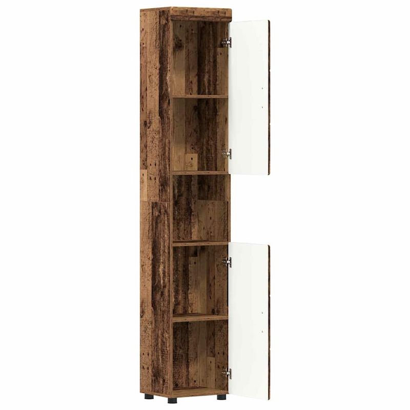 Casa si Gradina - Mobilier - Mobilier baie - Corpuri baie - Dulap de Baie TULUM Lemn vechi 37 x 31.5 x 203 cm Lemn compozit - Infinity.ro