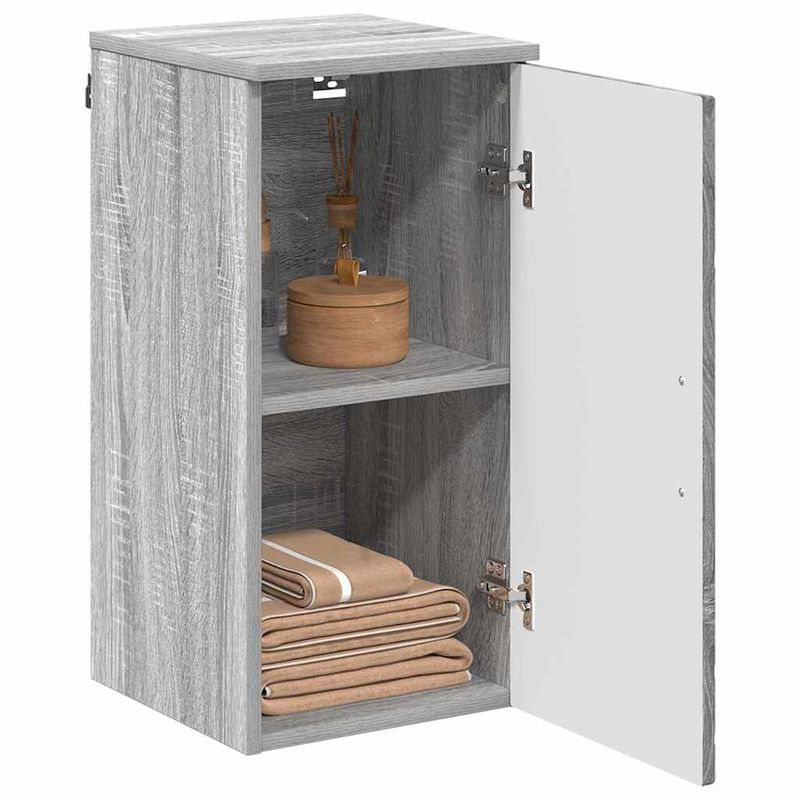Casa si Gradina - Mobilier - Mobilier baie - Corpuri baie - Dulap de Baie cu usa sonoma gri 30 x 31.5 x 61 cm Lemn compozit - Infinity.ro