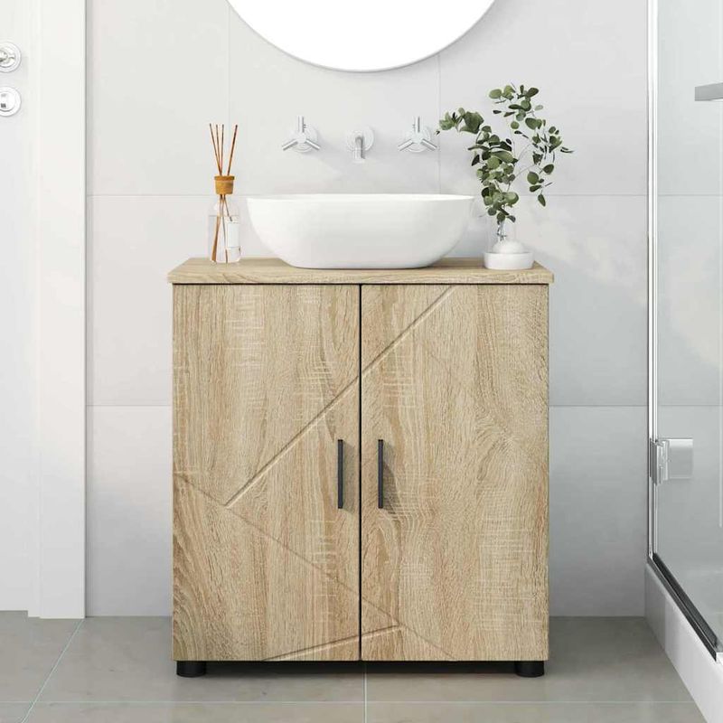 Casa si Gradina - Mobilier - Mobilier baie - Corpuri baie - Dulap de Baie Stejar sonoma 61 x 35 x 64 cm Lemn compozit - Infinity.ro
