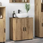 Casa si Gradina - Mobilier - Mobilier baie - Corpuri baie - Dulap de Baie stejar artizanal 61 x 35 x 64 cm Lemn compozit - Infinity.ro
