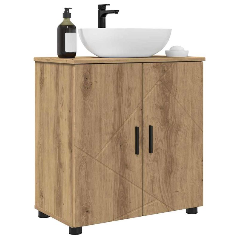 Casa si Gradina - Mobilier - Mobilier baie - Corpuri baie - Dulap de Baie stejar artizanal 61 x 35 x 64 cm Lemn compozit - Infinity.ro