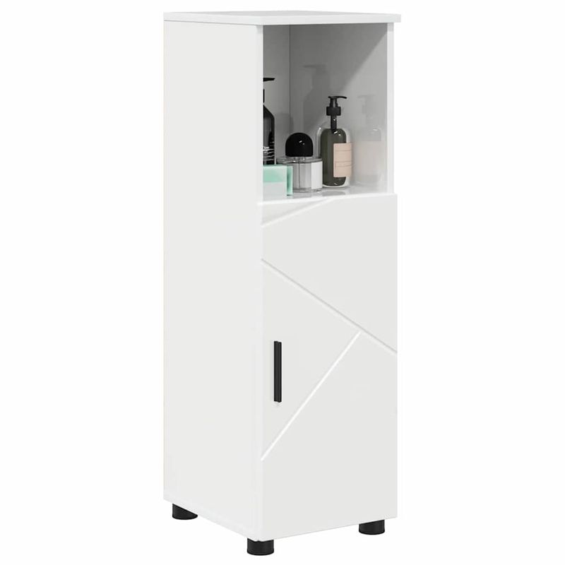 Casa si Gradina - Mobilier - Mobilier baie - Corpuri baie - Dulap de Baie Alb foarte lucios 30 x 35 x 95 cm Lemn compozit - Infinity.ro