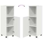 Casa si Gradina - Mobilier - Mobilier baie - Corpuri baie - Dulap de Baie Alb foarte lucios 30 x 35 x 95 cm Lemn compozit - Infinity.ro