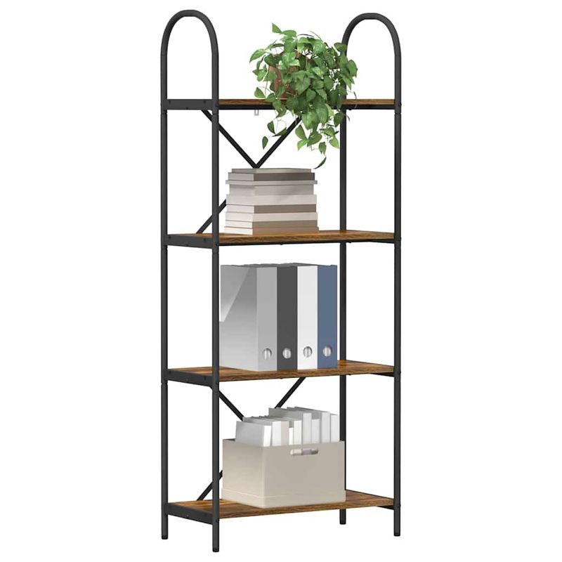 Casa si Gradina - Mobilier - Biblioteci si rafturi - Biblioteci - Raft pentru carti Lemn vechi 60 x 30 x 146 cm Lemn compozit - Infinity.ro