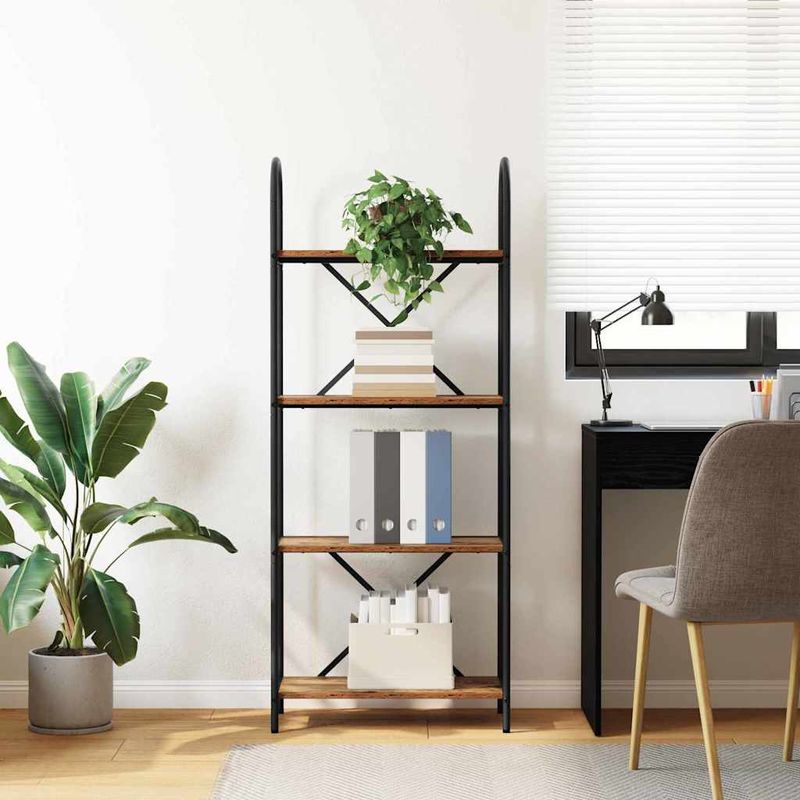 Casa si Gradina - Mobilier - Biblioteci si rafturi - Biblioteci - Raft pentru carti Lemn vechi 60 x 30 x 146 cm Lemn compozit - Infinity.ro