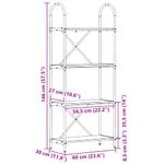 Casa si Gradina - Mobilier - Biblioteci si rafturi - Biblioteci - Raft pentru carti Lemn vechi 60 x 30 x 146 cm Lemn compozit - Infinity.ro